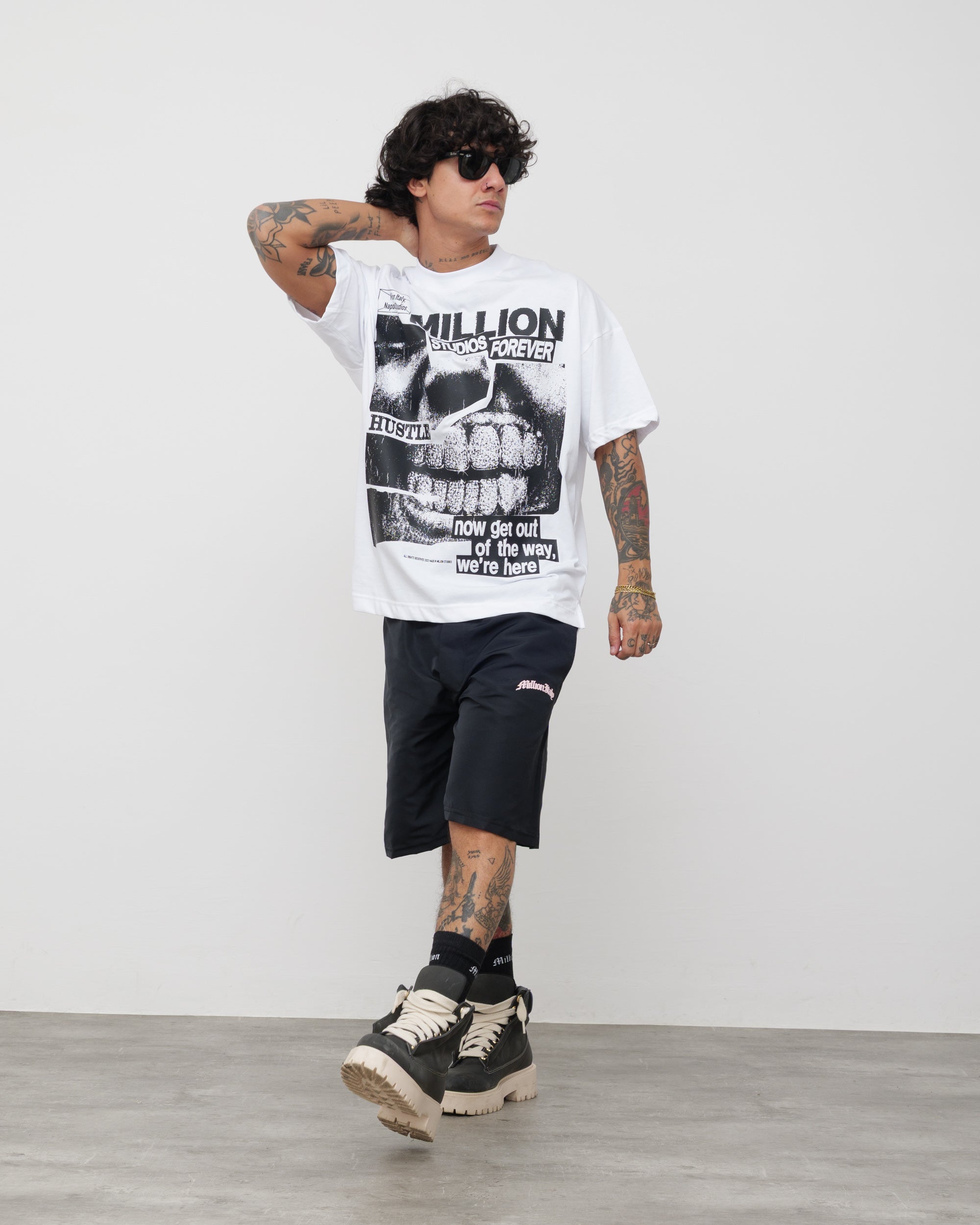 Hustle White T-Shirt