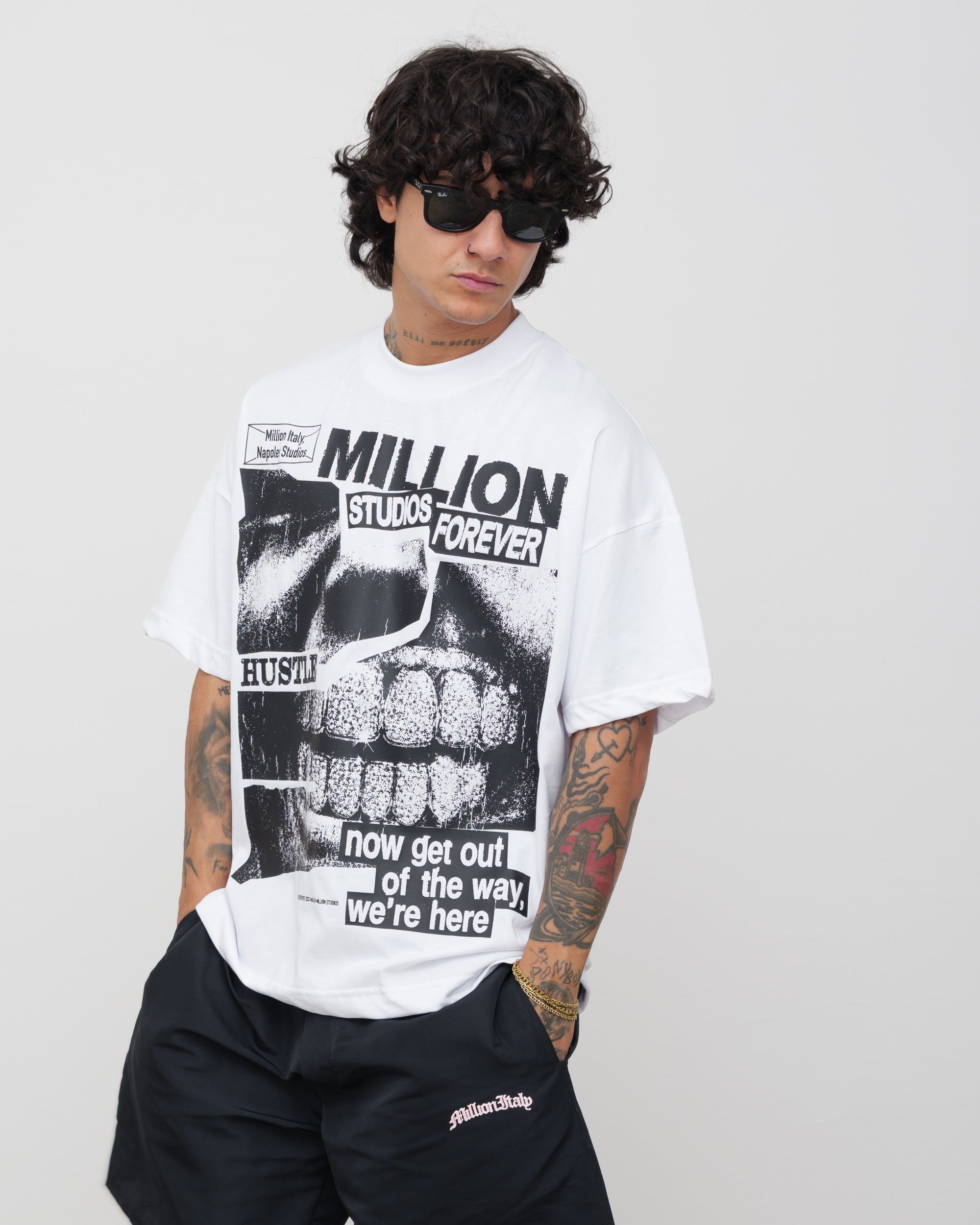 Hustle White T-Shirt