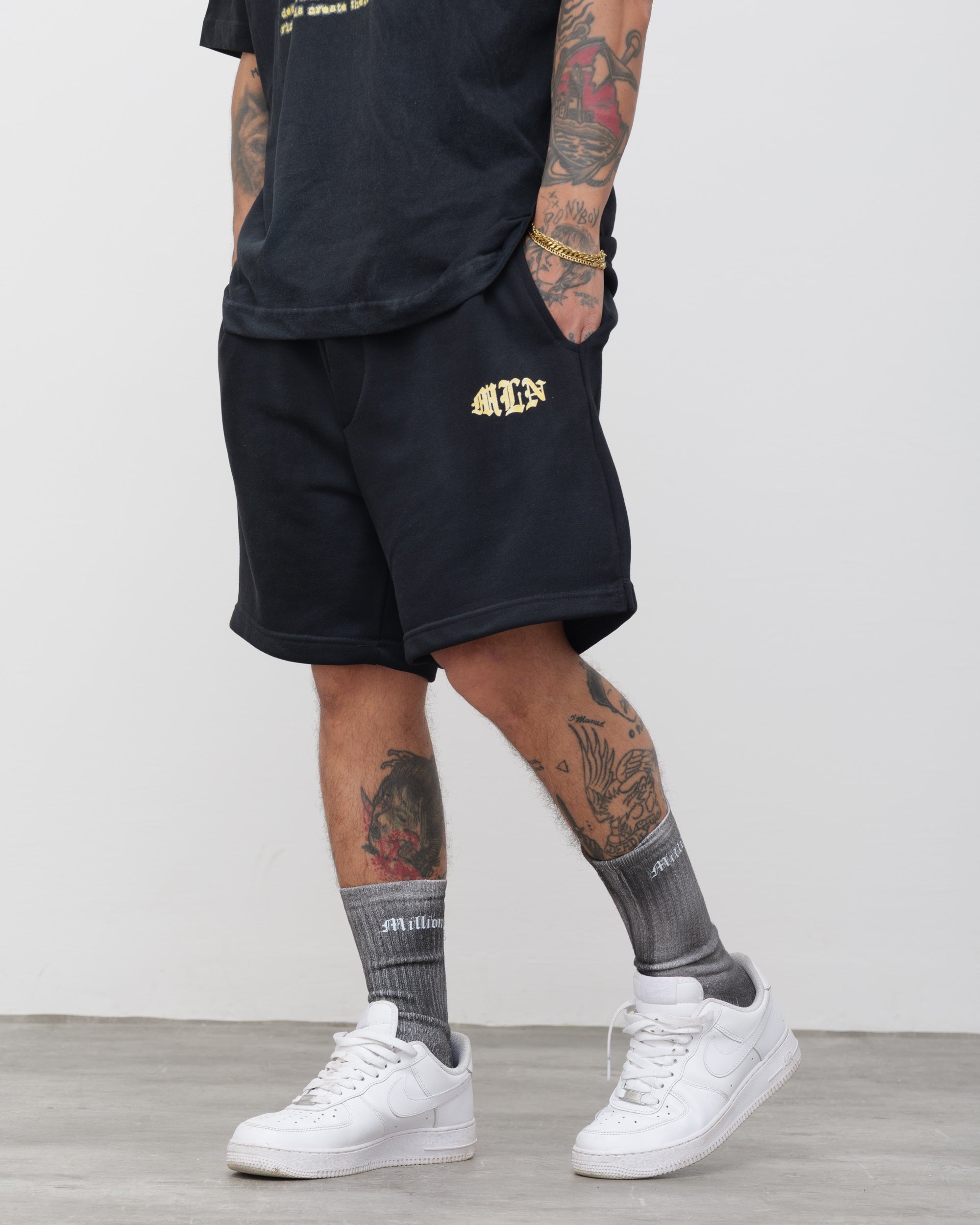MLN Black Shorts