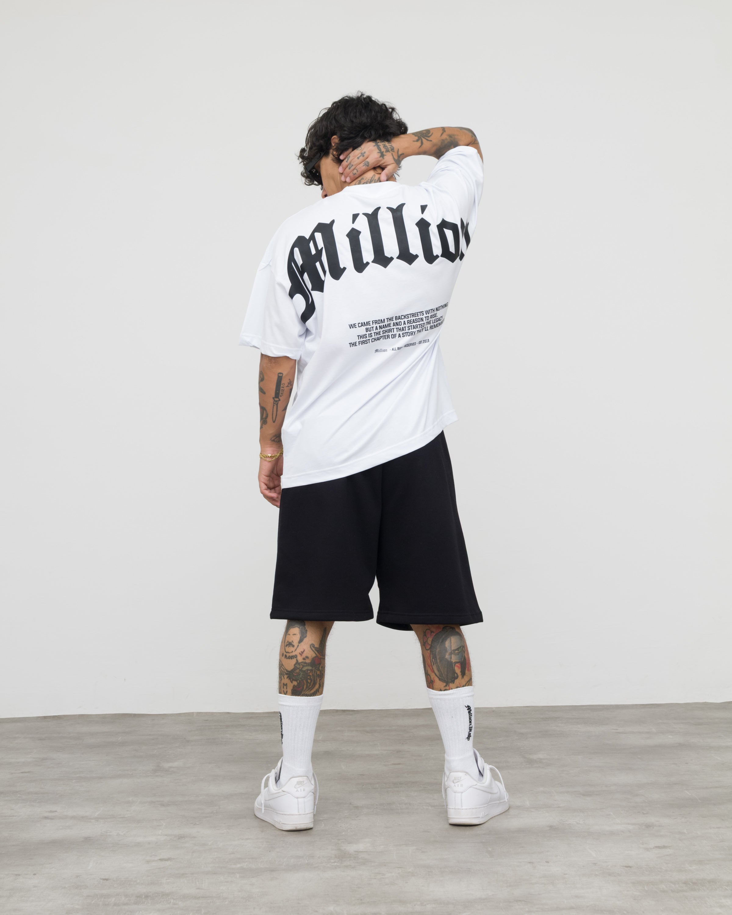 White Origin Black T-Shirt