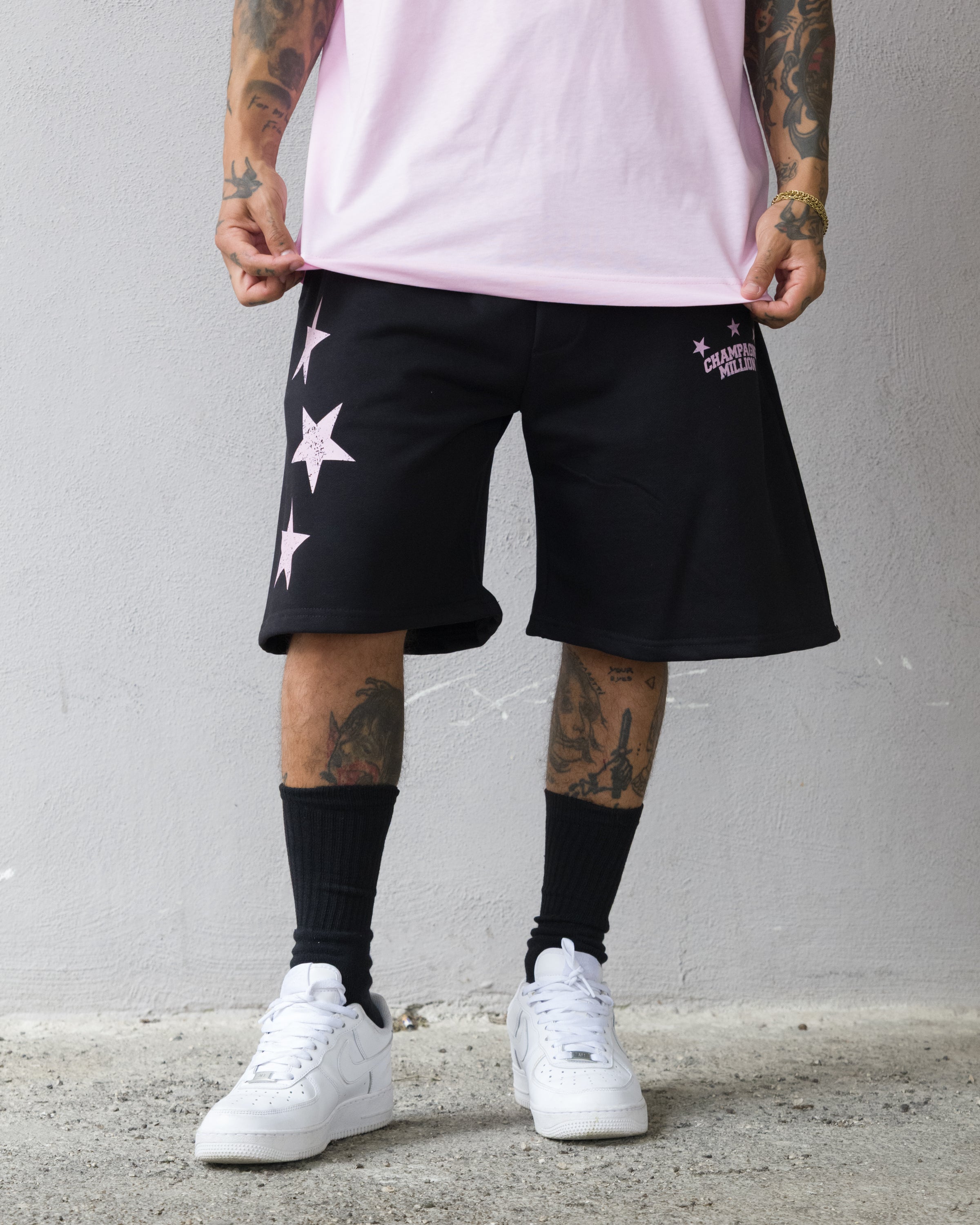 Black Champagne Million Shorts