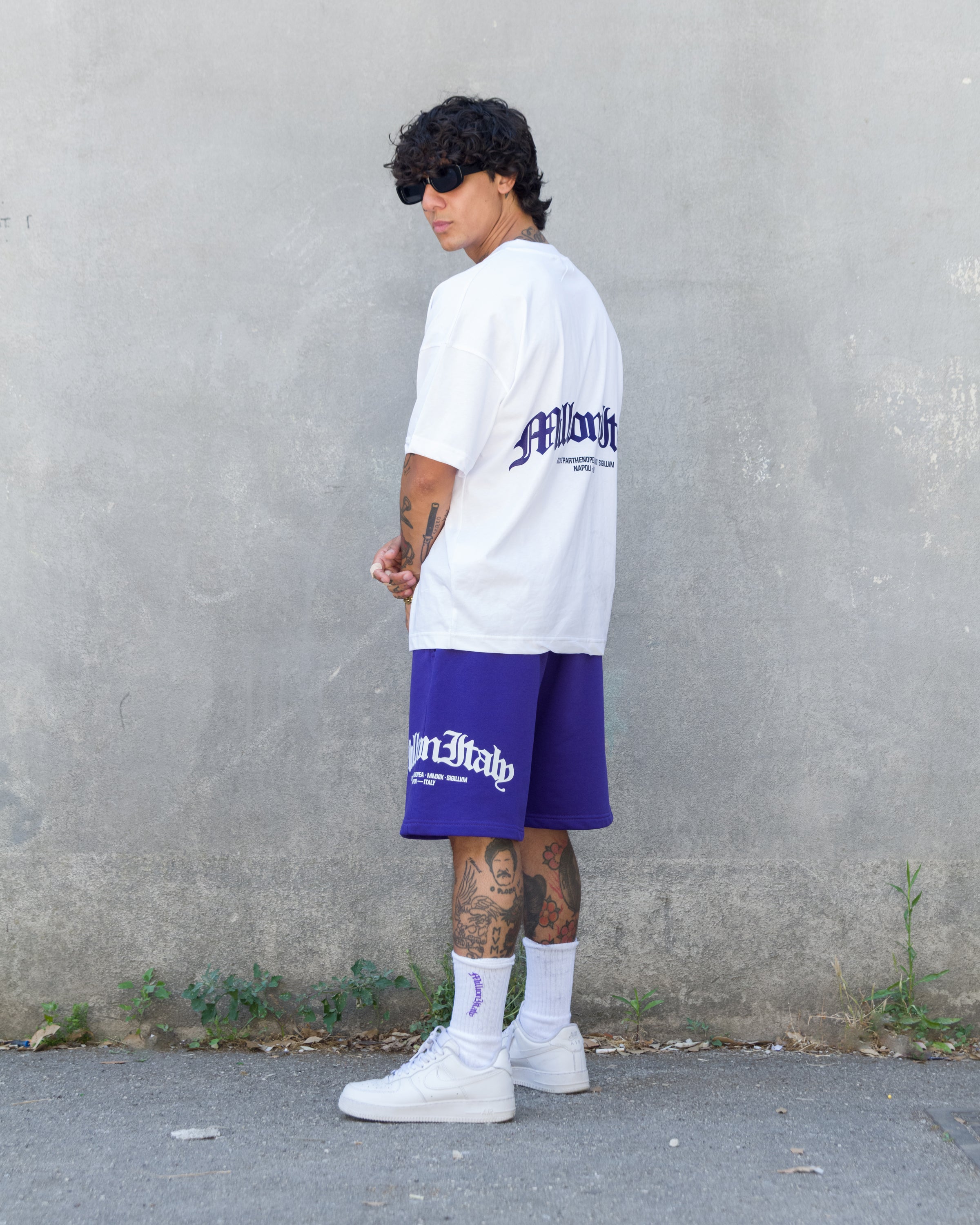 White Arch Logo Purple T-Shirt