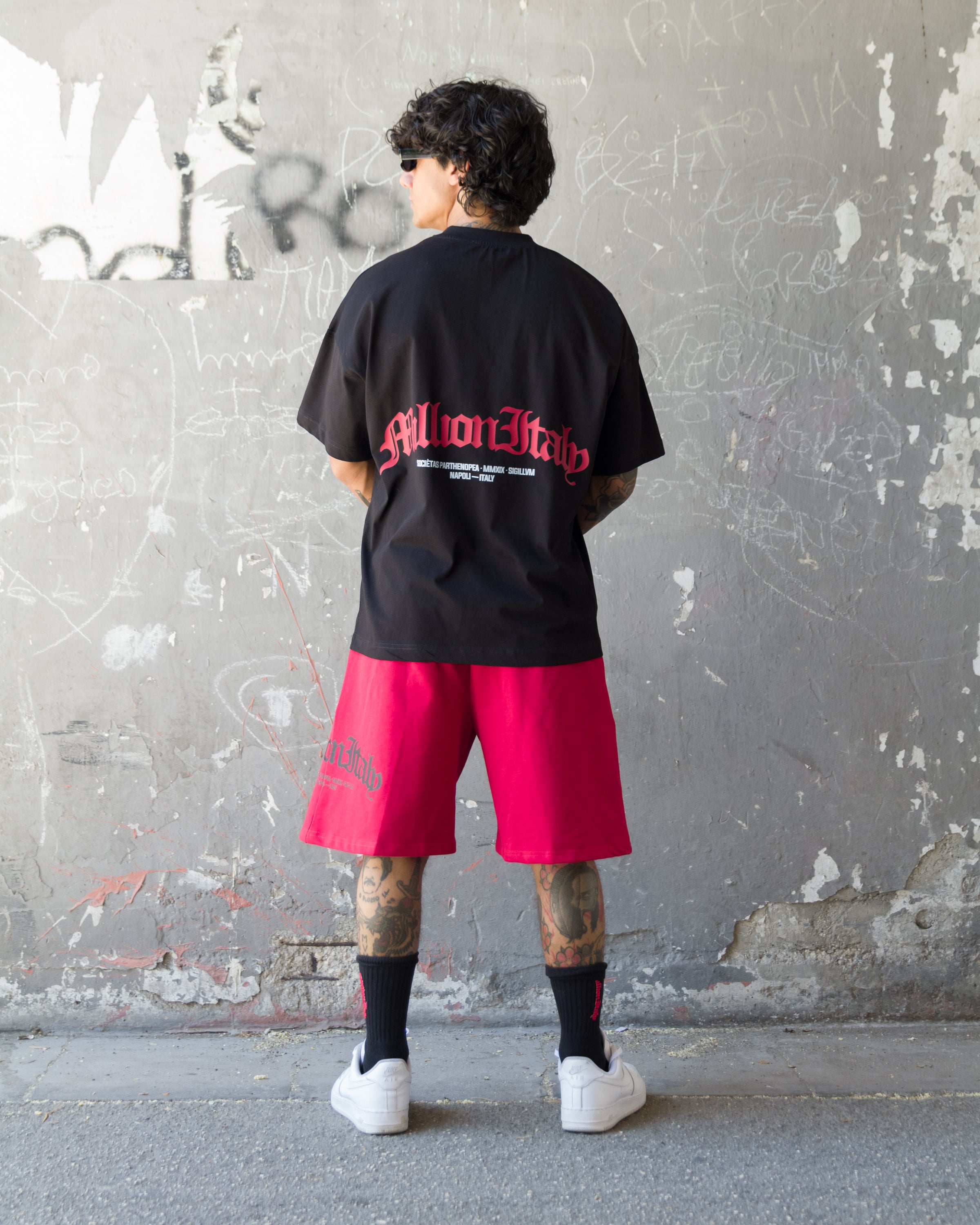 Red Arch Logo Shorts