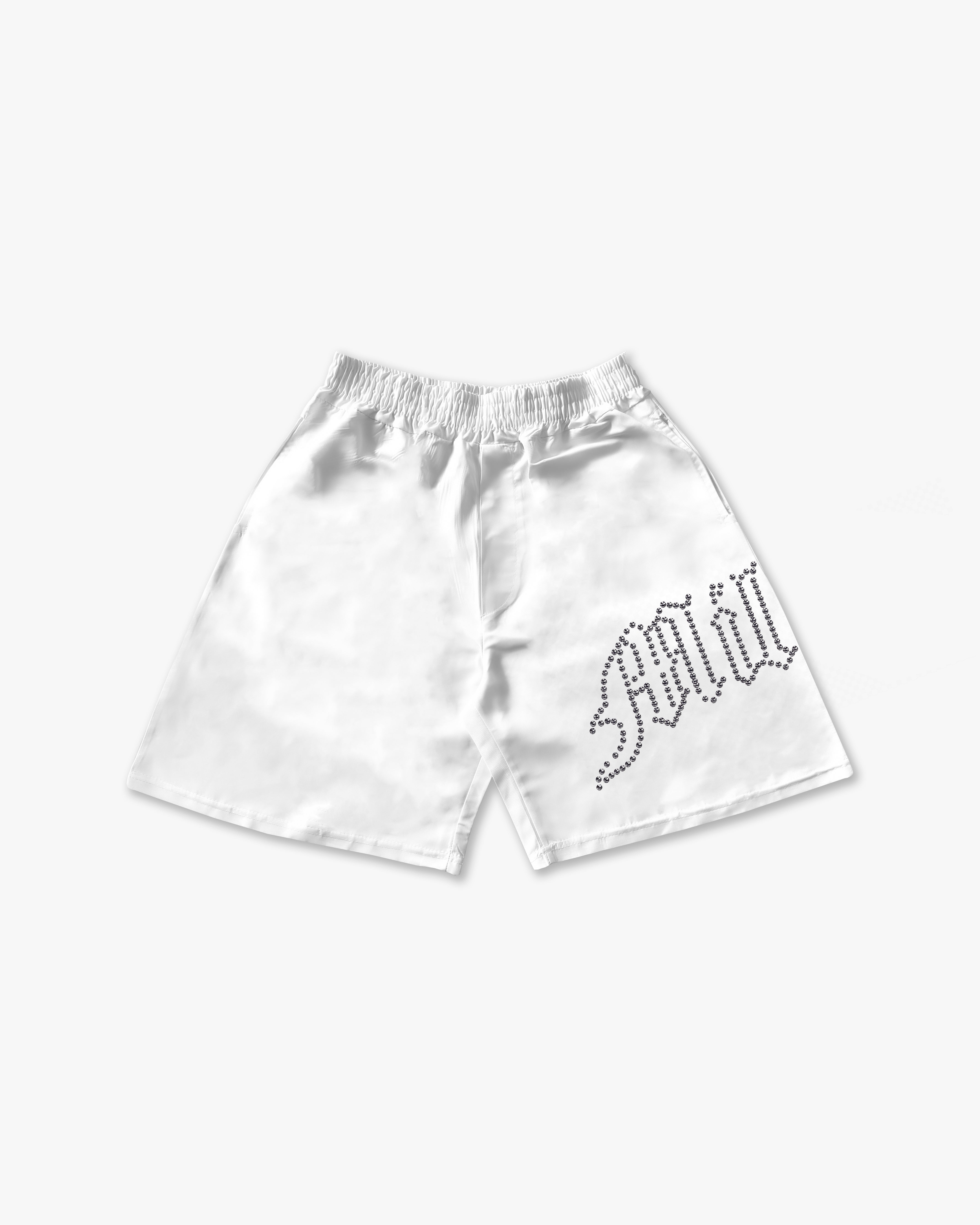 Tech Shorts White - Black Diamond