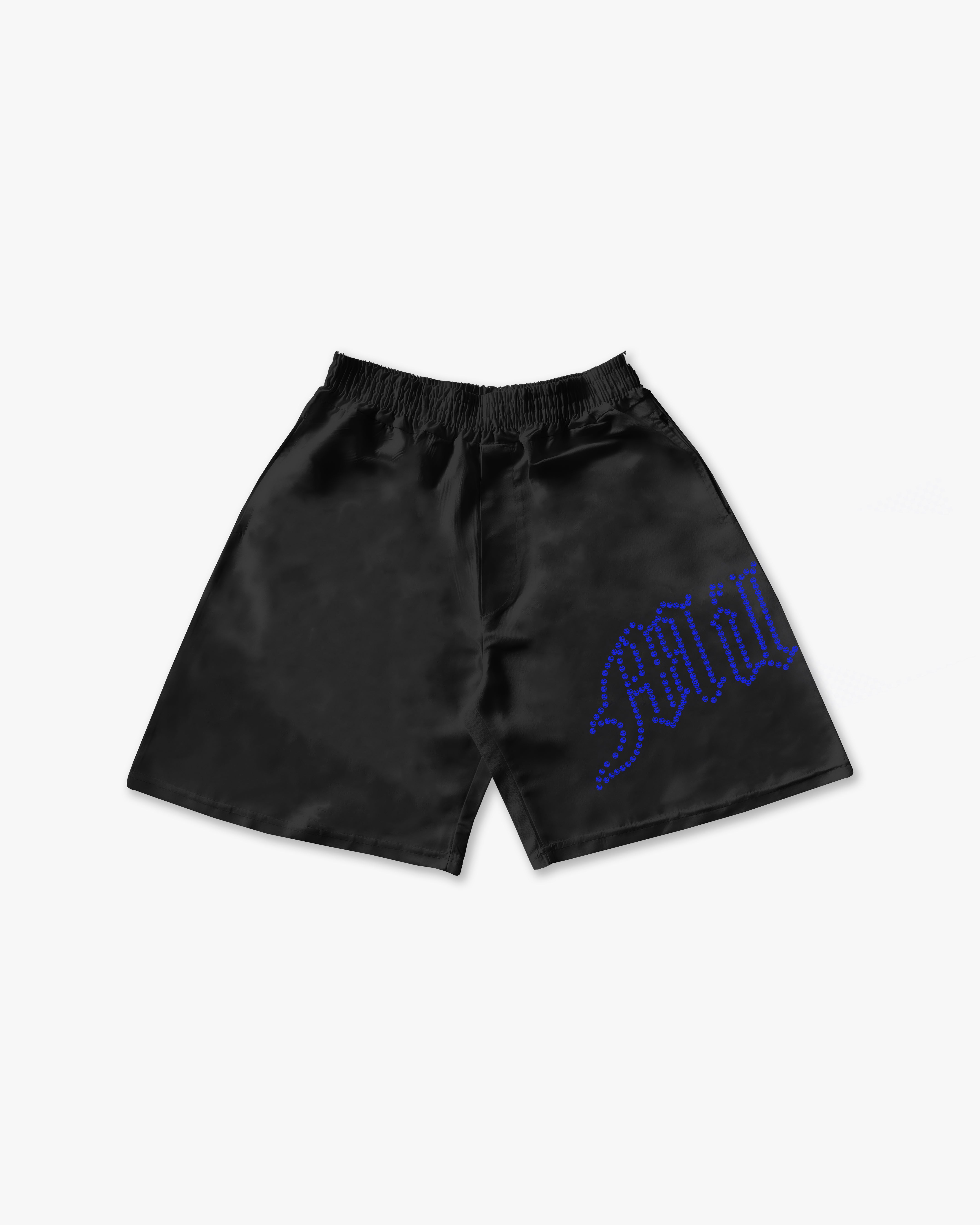 Tech Shorts Black - Blue Diamond