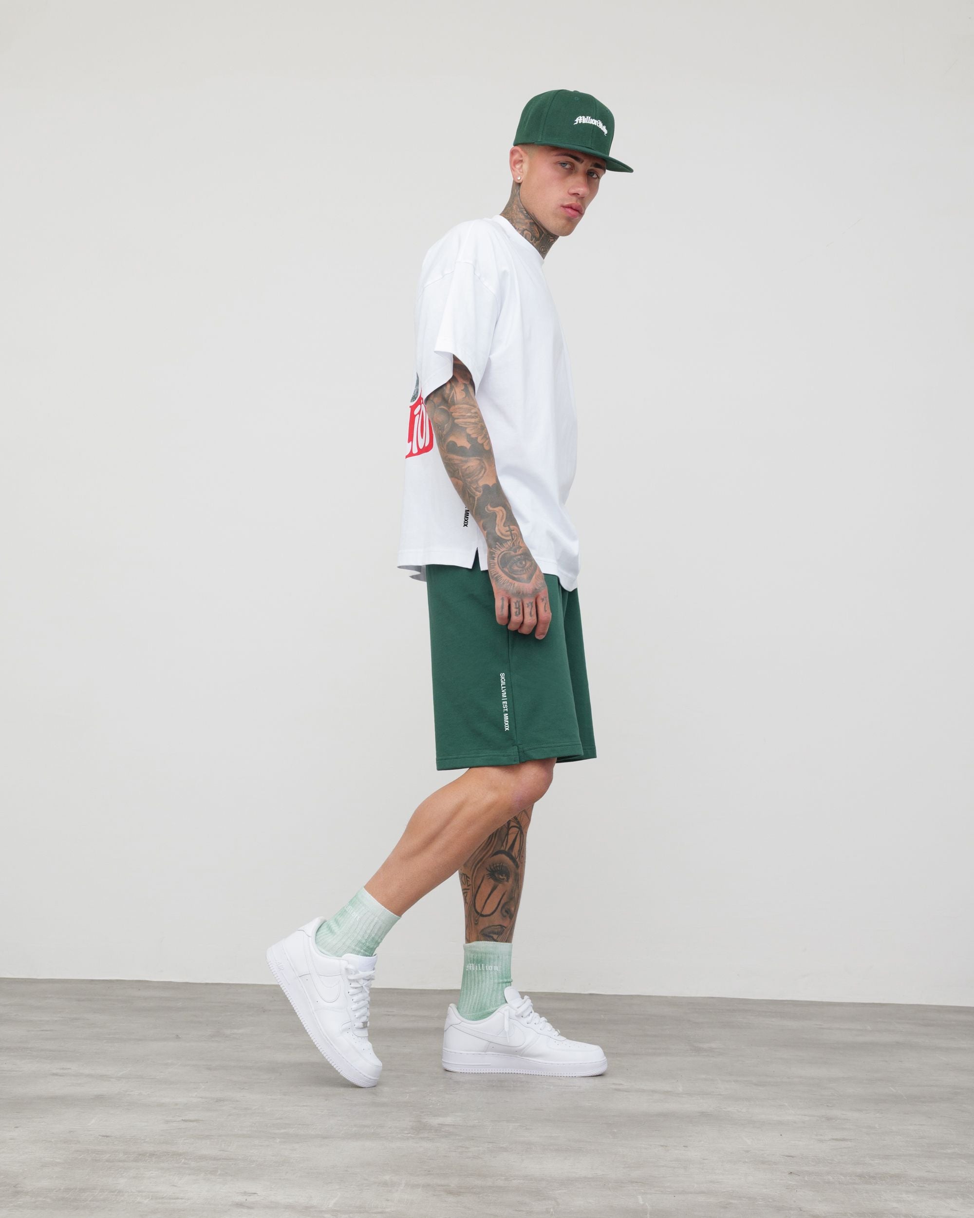 Green SIGILLVM Shorts