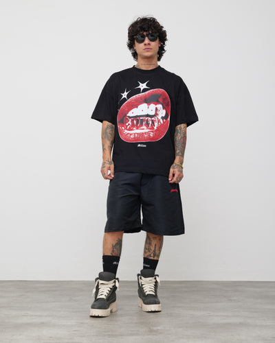 Lips Black T-Shirt