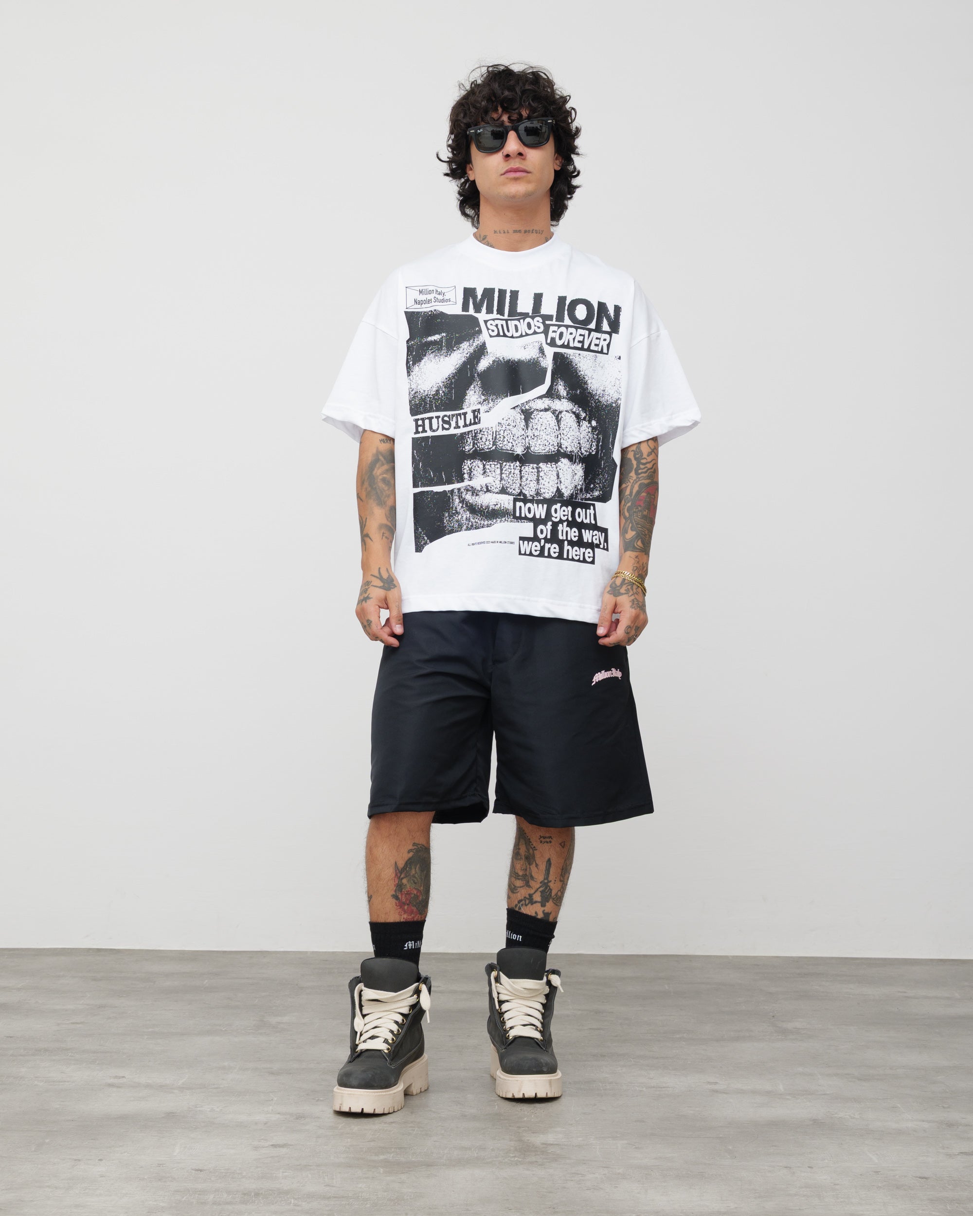 Hustle White T-Shirt