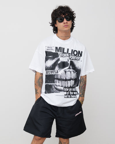 Hustle White T-Shirt