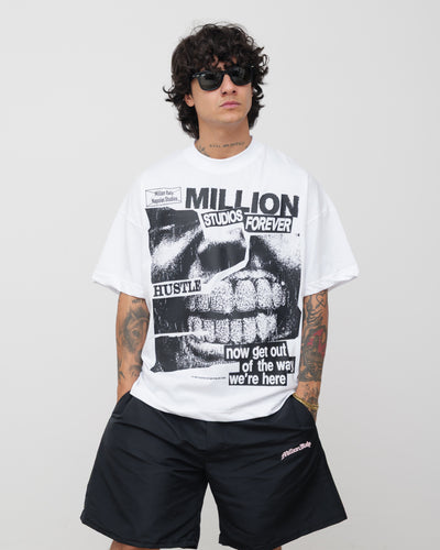 Hustle White T-Shirt