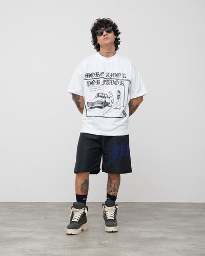 Tech Shorts Black - Blue Diamond