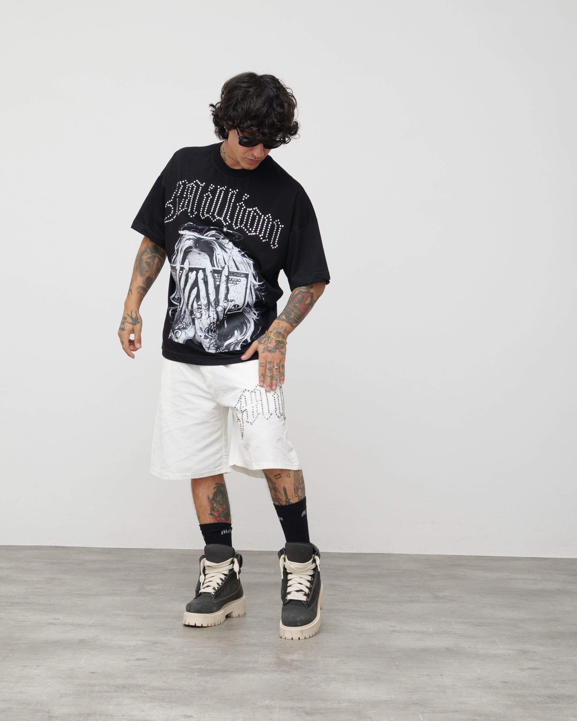 Tech Shorts White - Black Diamond