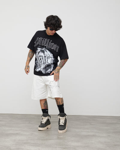 Tech Shorts White - Black Diamond