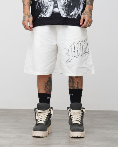 Tech Shorts White - Black Diamond