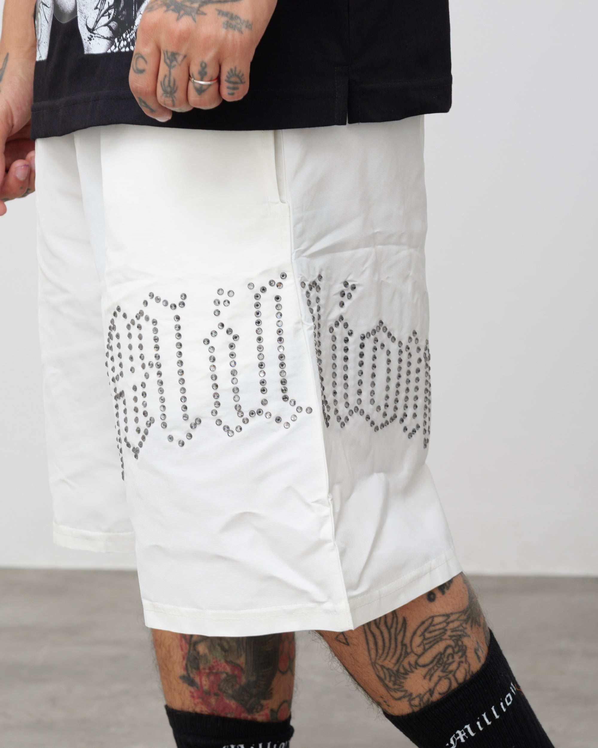 Tech Shorts White - Black Diamond