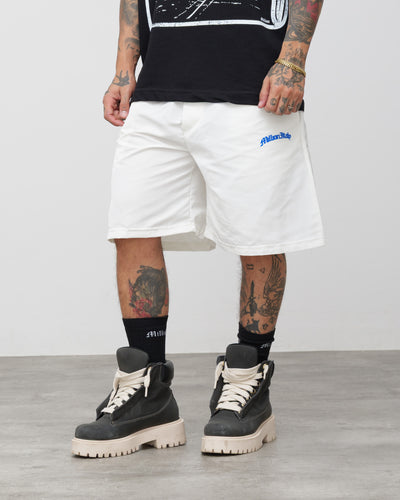 Tech Shorts Black - Blue Logo