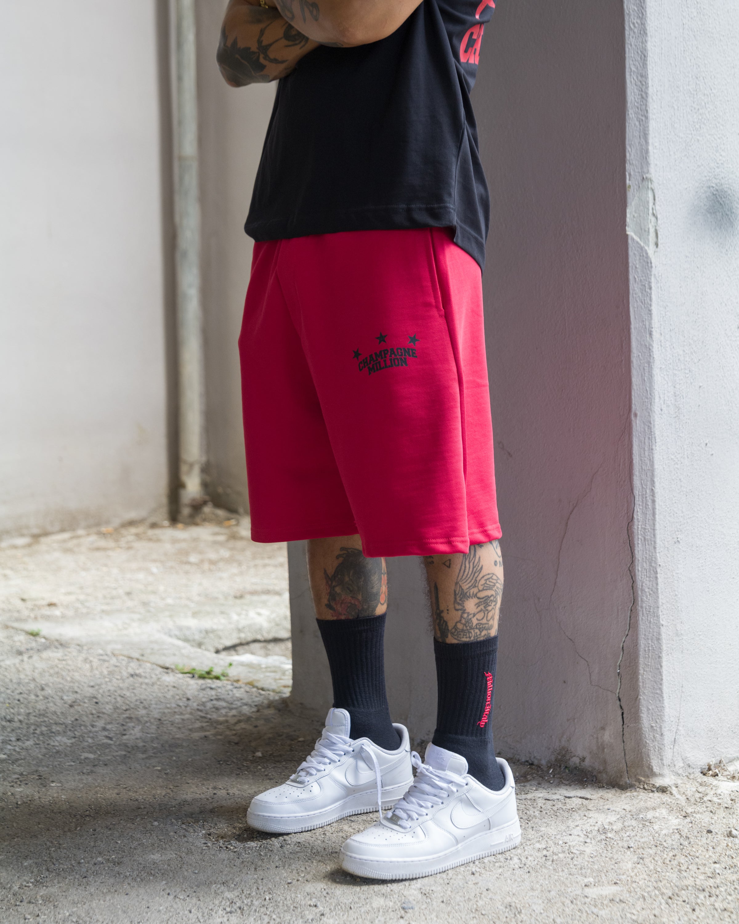 Red Champagne Million Shorts
