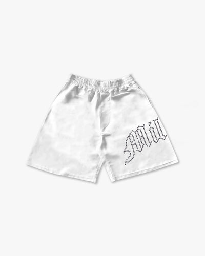 Tech Shorts White - Black Diamond