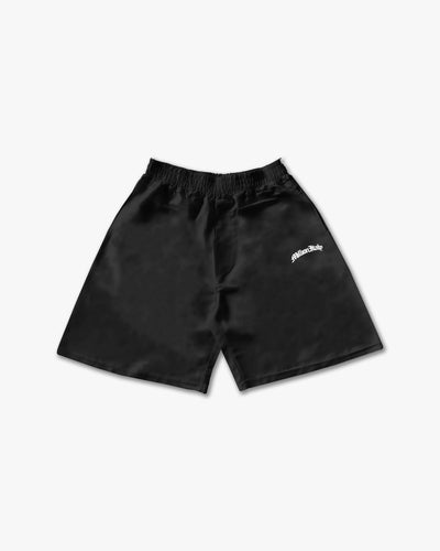 Tech Black Shorts - White Logo