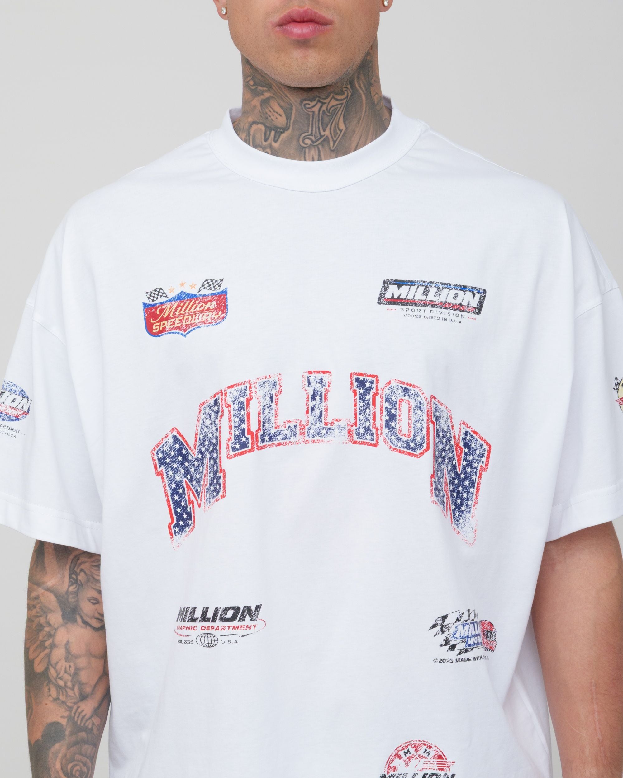 White Racing T-Shirt
