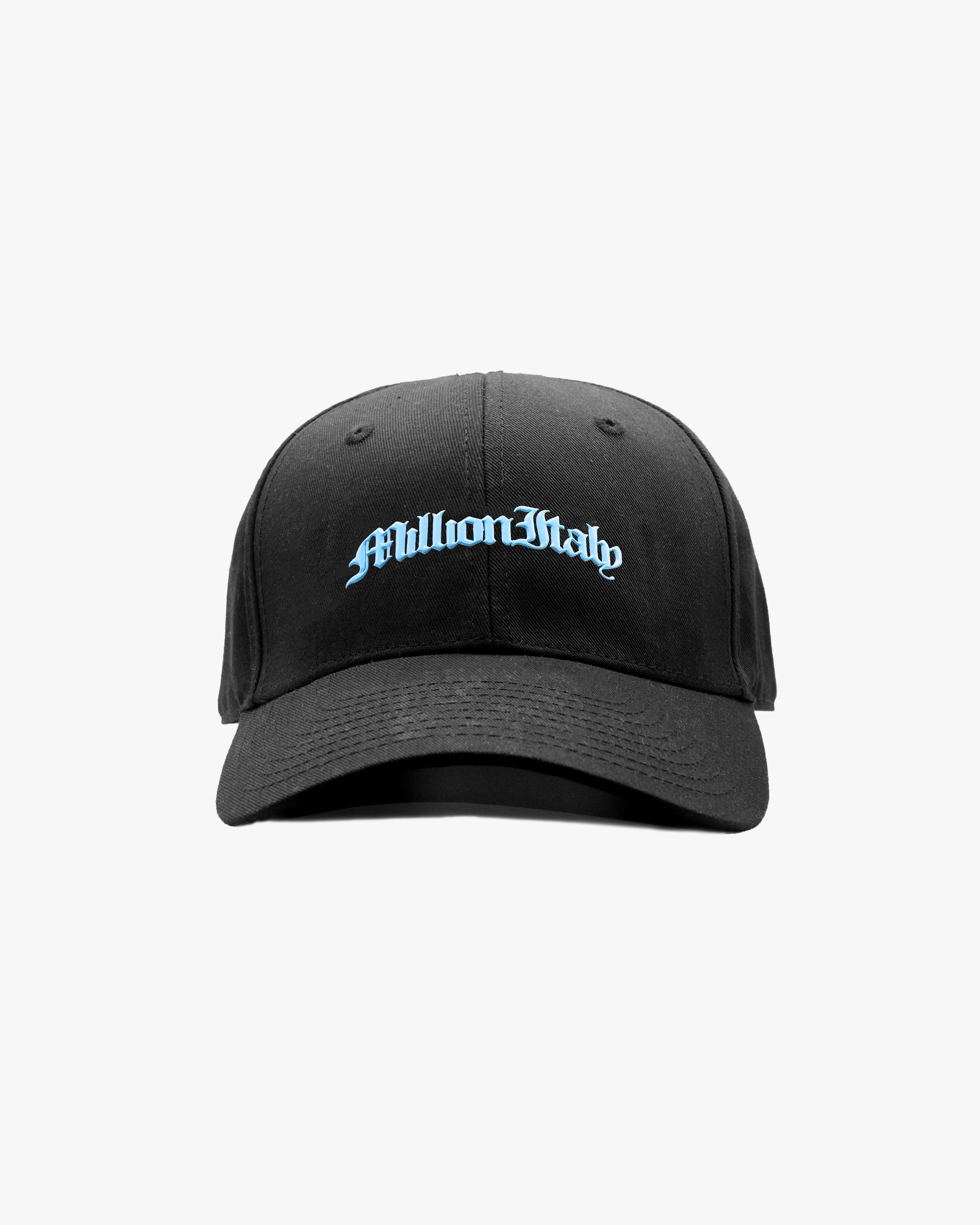 Black SIGILLVM Hat Light Blue