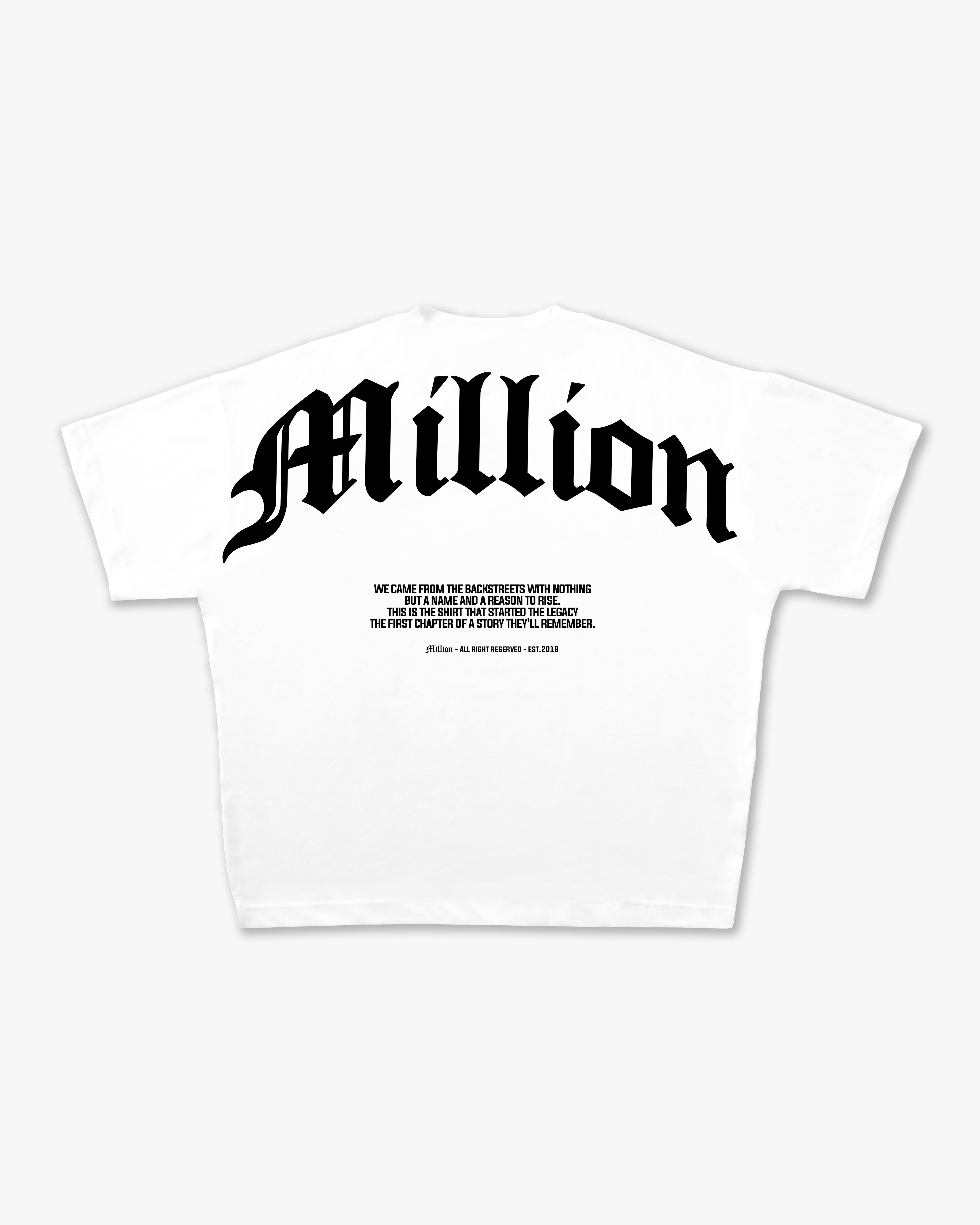 White Origin Black T-Shirt